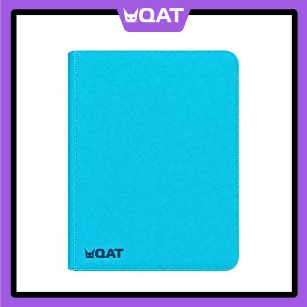 QAT Premium Leather 9-Pocket Binder (Pokémon, MTG, One Piece, Lorcana – 360 Cards)