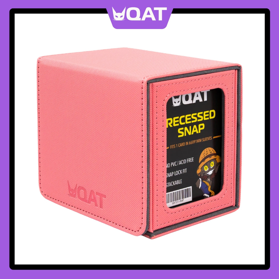 QAT Showcase Gearbox.  Leather Deck Box for 100+ Double Sleeved Cards