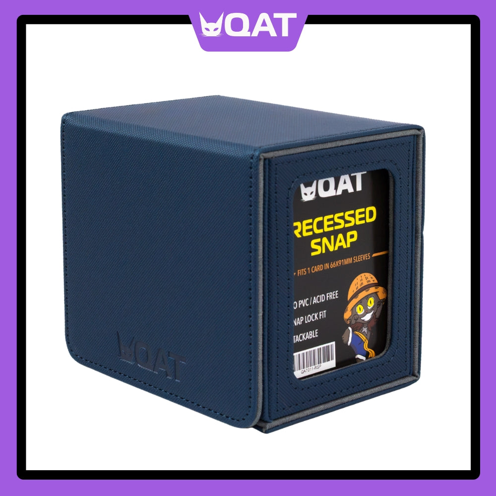 QAT Showcase Gearbox.  Leather Deck Box for 100+ Double Sleeved Cards