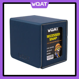 QAT Showcase Gearbox.  Leather Deck Box for 100+ Double Sleeved Cards