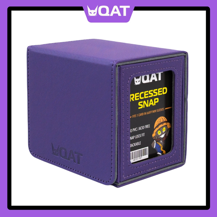 QAT Showcase Gearbox.  Leather Deck Box for 100+ Double Sleeved Cards