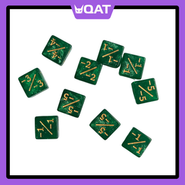 QAT 10pcs D6 12mm Plus/Minus Counter Dice for TCGs, Tabletop & Board Games