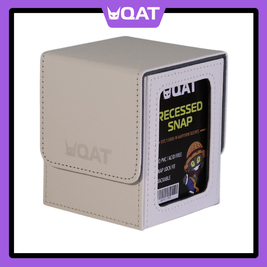 QAT Showcase Convertible Deck Box – Fits 100+ Double-Sleeved Cards | Premium Leather Magnetic Deck Box