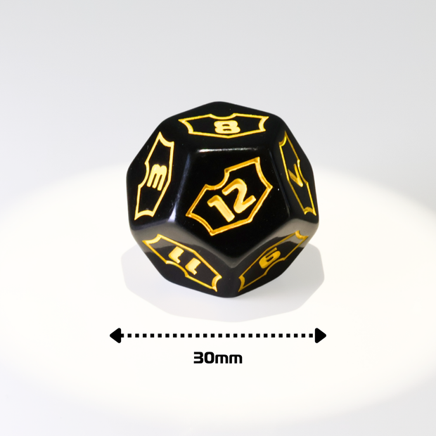QAT 30mm D12 Planeswalker Loyalty Dice