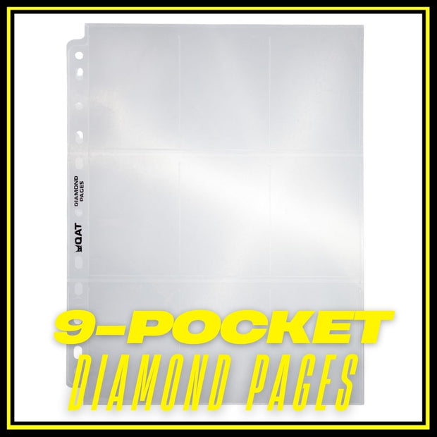 [QAT] 9-Pocket Diamond Pages.  20pcs per pack.