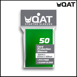 [QAT] [GLOSSY] Small Card Sleeves (62x89mm) [STARTER SERIES].  For Yu-Gi-Oh and Cardfight! Vanguard