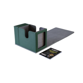QAT Showcase Gearbox XL. Includes dice compartment and 1 recessed snap. For 100 triple sleeved cards