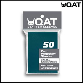 [QAT] [GLOSSY] Small Card Sleeves (62x89mm) [STARTER SERIES].  For Yu-Gi-Oh and Cardfight! Vanguard