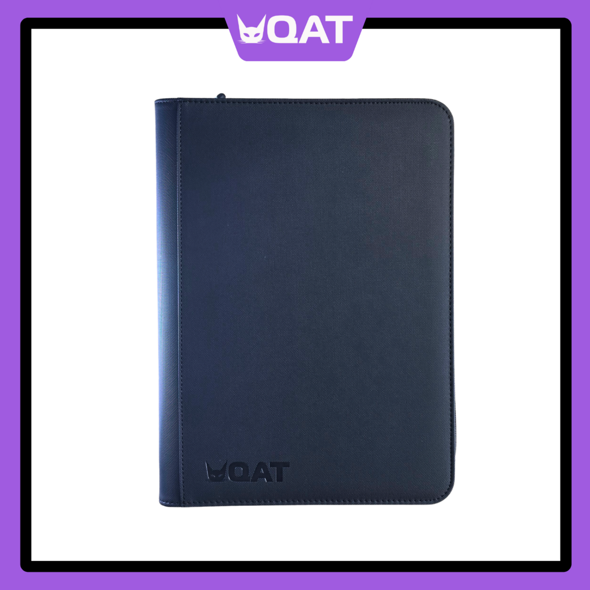 QAT Premium Leather 9-Pocket Binder (Pokémon, MTG, One Piece, Lorcana – 360 Cards)