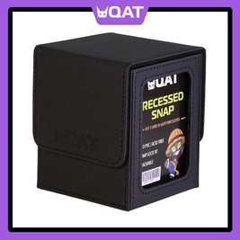 QAT Showcase Convertible Deck Box – Fits 100+ Double-Sleeved Cards | Premium Leather Magnetic Deck Box