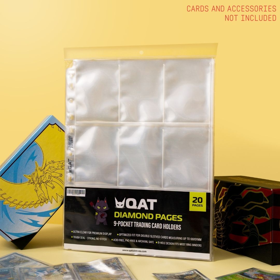 [QAT] 9-Pocket Diamond Pages.  20pcs per pack.
