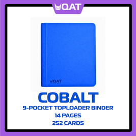 QAT 9-Pocket Toploader Binder (Pokémon, MTG, One Piece, Sports Cards – 14 Pages)