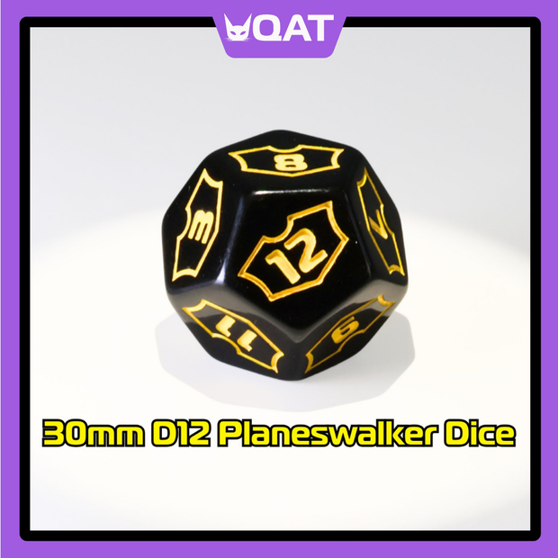 QAT 30mm D12 Planeswalker Loyalty Dice
