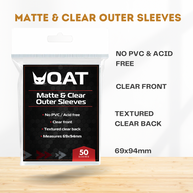 Matte & Clear Outer Sleeves for Standard Size Cards (69x94mm)