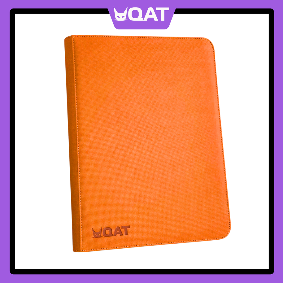 QAT Premium Leather 9-Pocket Binder (Pokémon, MTG, One Piece, Lorcana – 360 Cards)