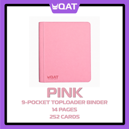 QAT 9-Pocket Toploader Binder (Pokémon, MTG, One Piece, Sports Cards – 14 Pages)