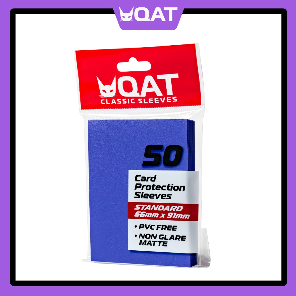 QAT] Standard Size Matte Card Protection Sleeves (66x91mm) – QAT Card Sleeves & Accessories