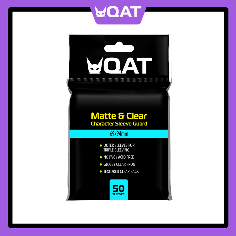 card outer sleeves Matte Japanese Size Each sleeve features a clear front side and a textured matte clear back side for optimal viewing and smooth shuffling Dragon Shield Standard Matte Black