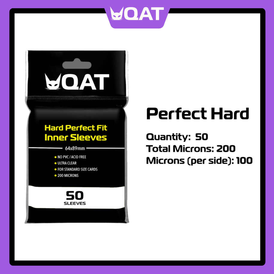 [QAT] HARD Perfect Fit Inner Sleeves for Standard Size Cards (64x89mm)