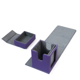 QAT Showcase Gearbox.  Leather Deck Box for 100+ Double Sleeved Cards