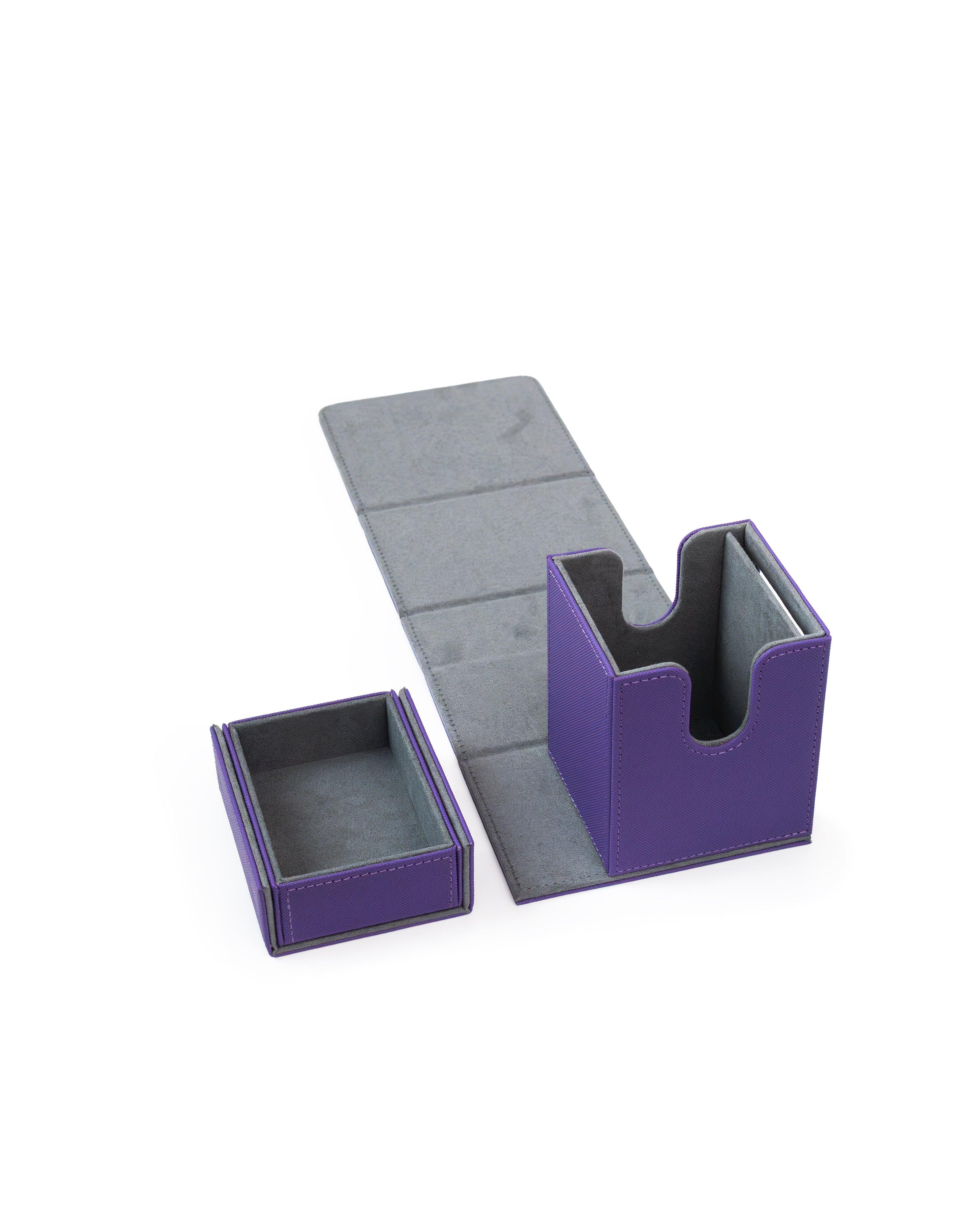 QAT Showcase Gearbox.  Leather Deck Box for 100+ Double Sleeved Cards