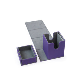 QAT Showcase Gearbox.  Leather Deck Box for 100+ Double Sleeved Cards