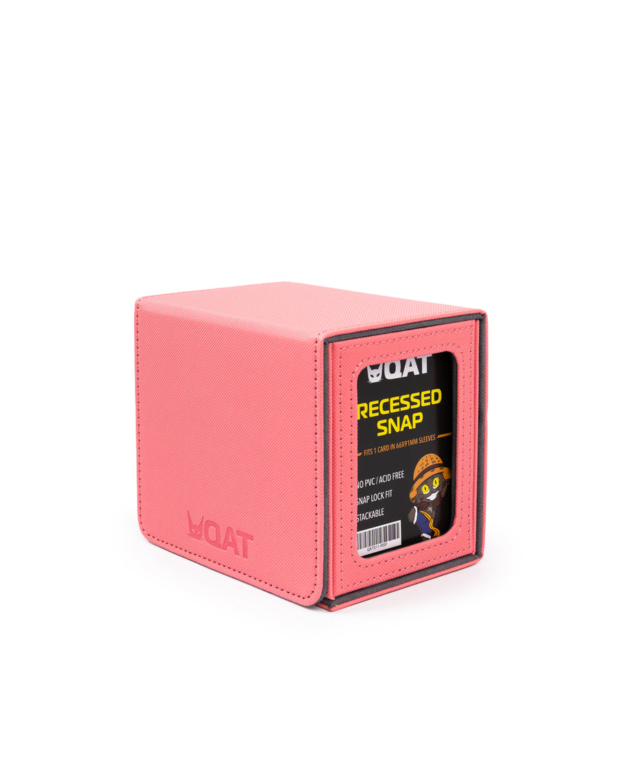 QAT Showcase Gearbox.  Leather Deck Box for 100+ Double Sleeved Cards