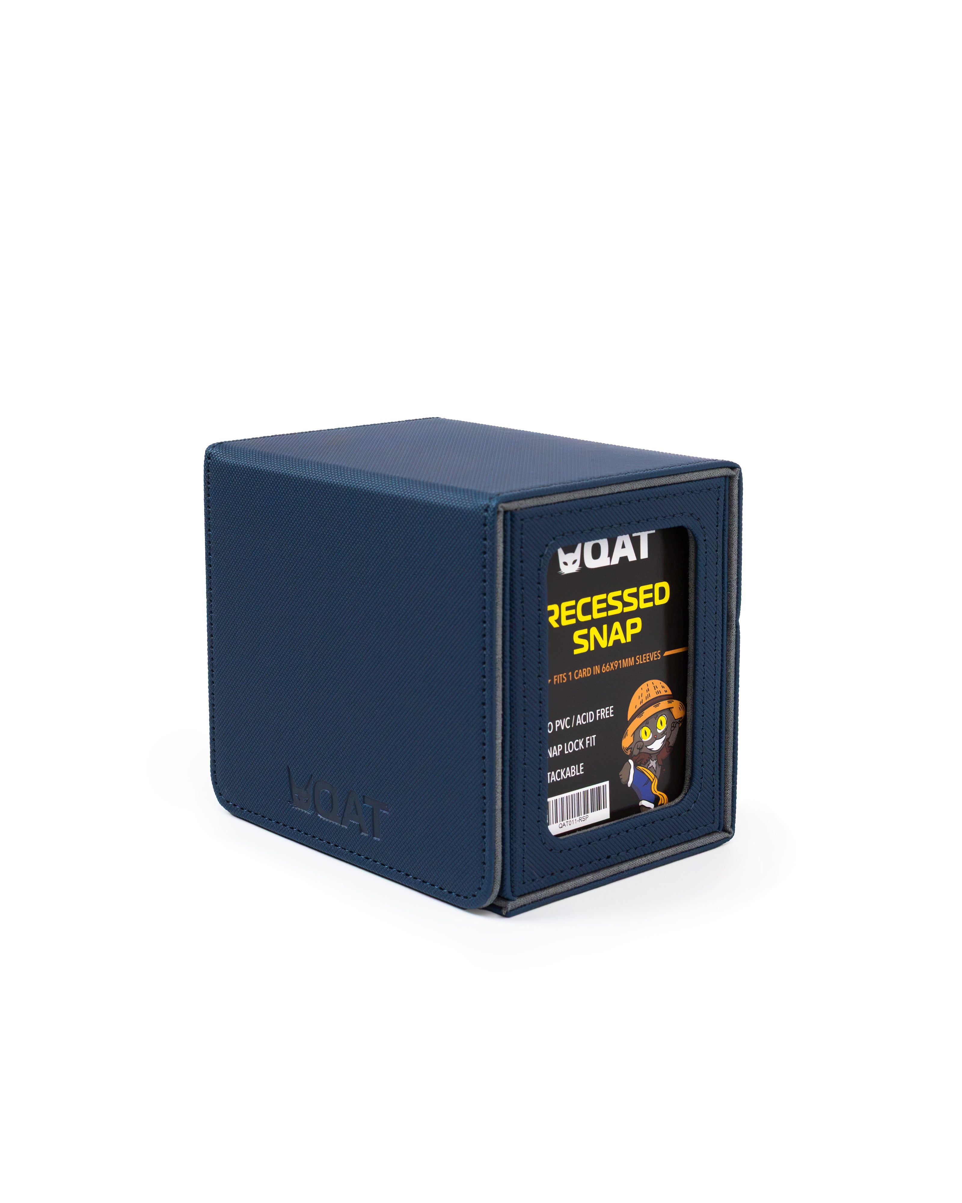 QAT Showcase Gearbox.  Leather Deck Box for 100+ Double Sleeved Cards