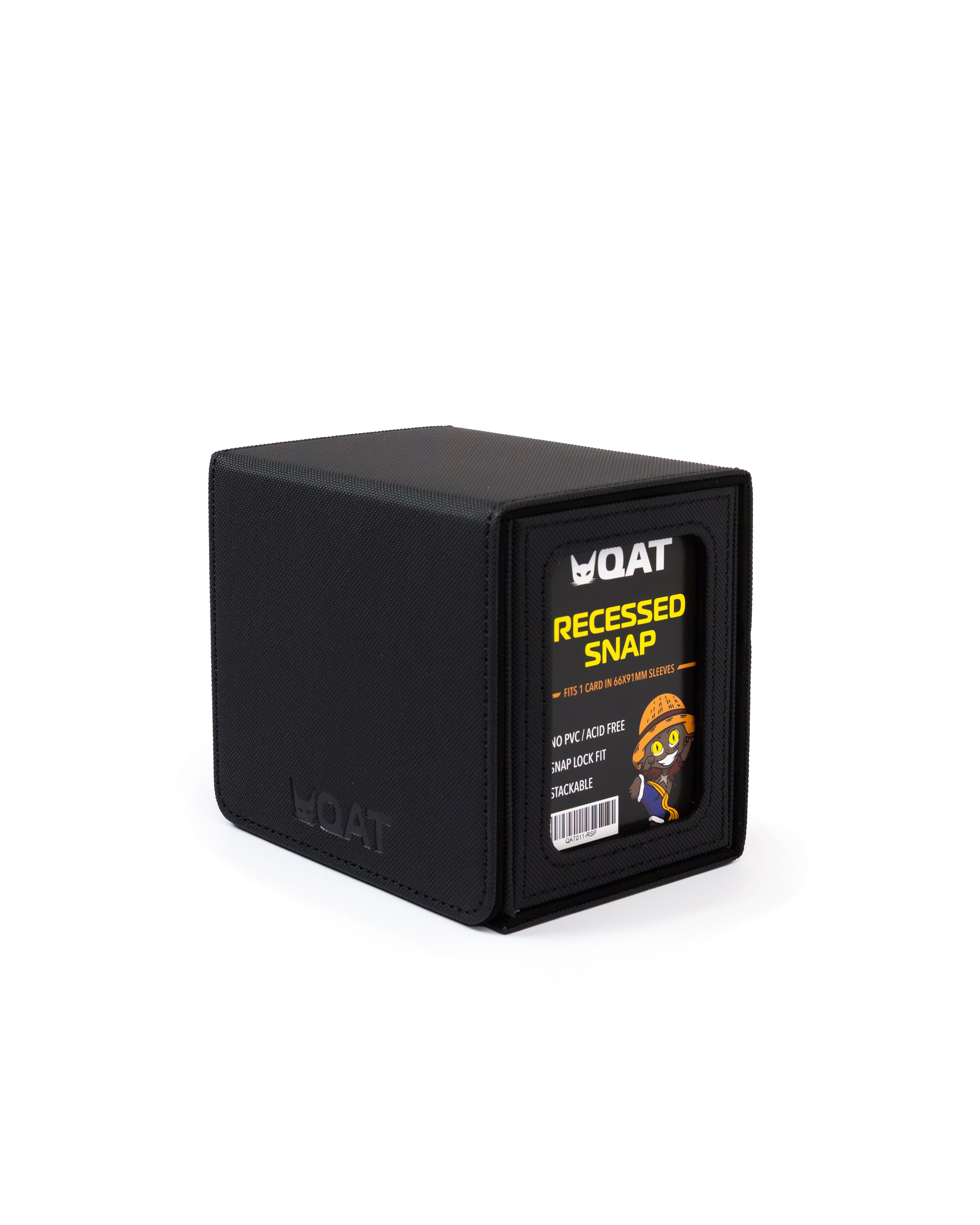 QAT Showcase Gearbox.  Leather Deck Box for 100+ Double Sleeved Cards