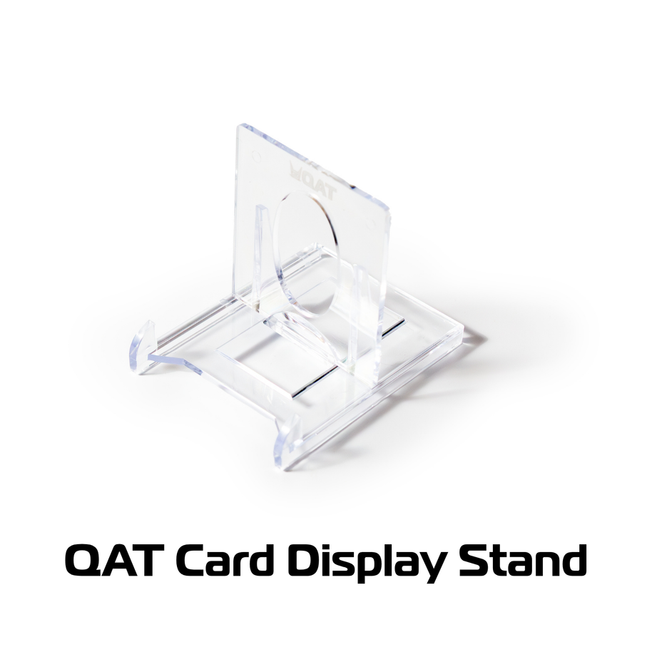 QAT Card Stand (1 Set) | TCG Display Holder for Pokémon, MTG, Toploaders & Magnetic Cases