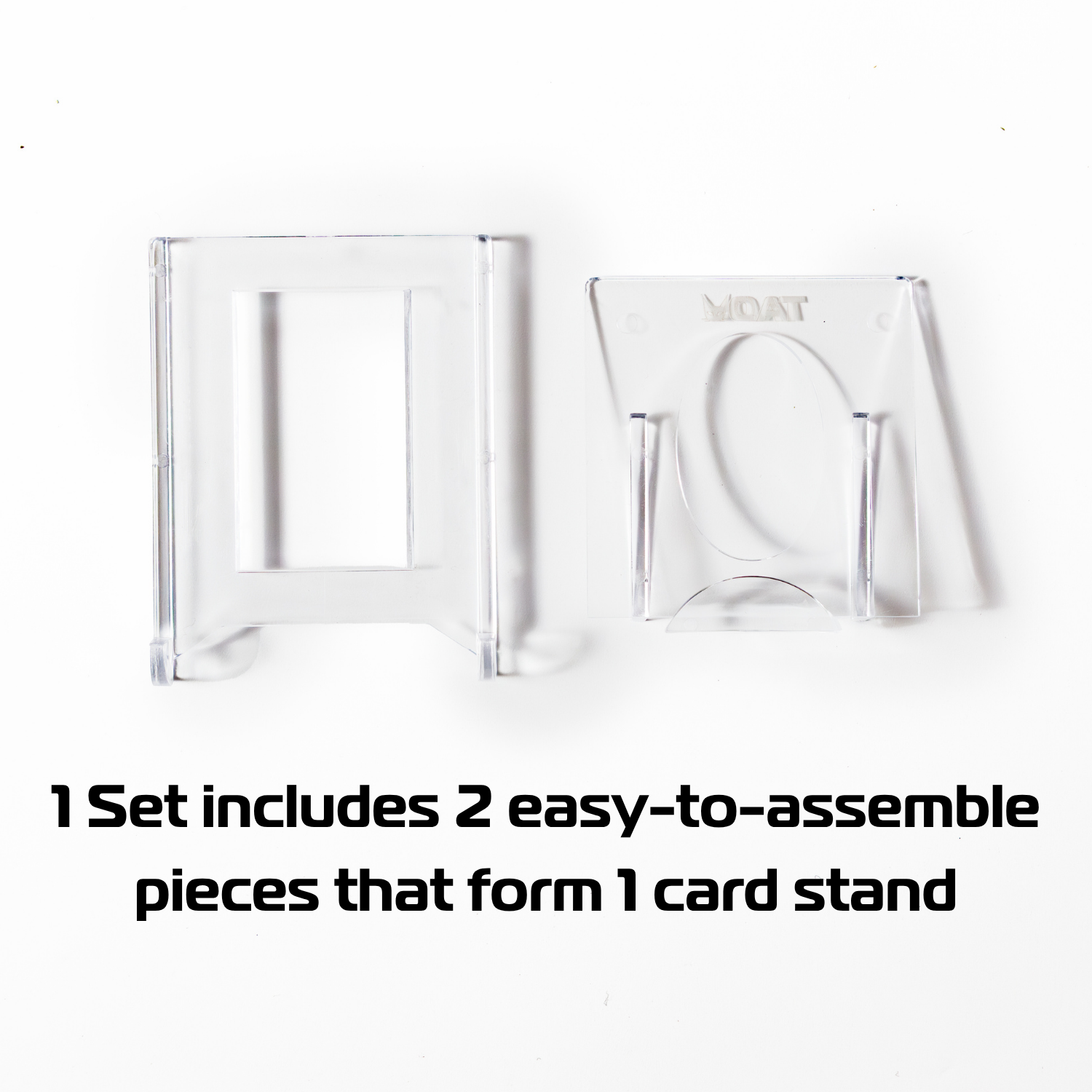 QAT Card Stand (1 Set) | TCG Display Holder for Pokémon, MTG, Toploaders & Magnetic Cases