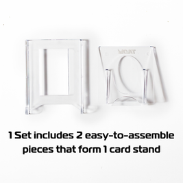 QAT Card Stand (1 Set) | TCG Display Holder for Pokémon, MTG, Toploaders & Magnetic Cases