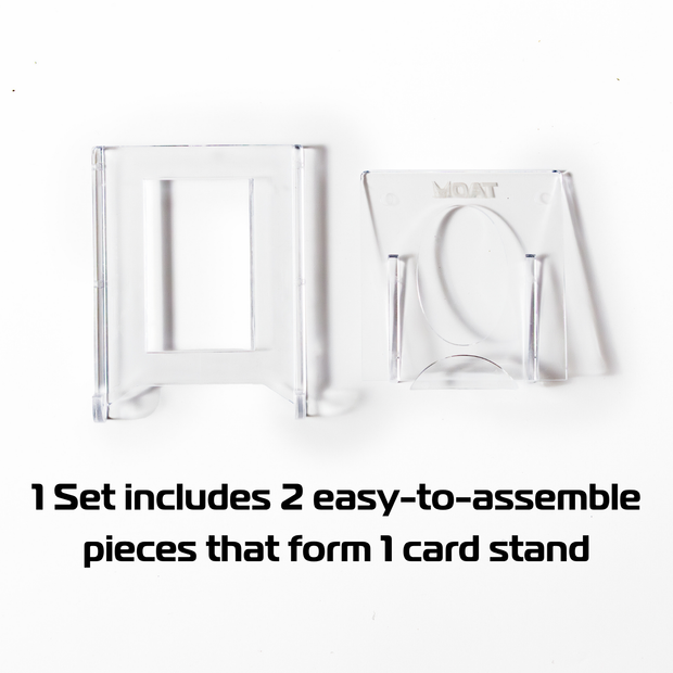 QAT Card Stand (1 Set) | TCG Display Holder for Pokémon, MTG, Toploaders & Magnetic Cases