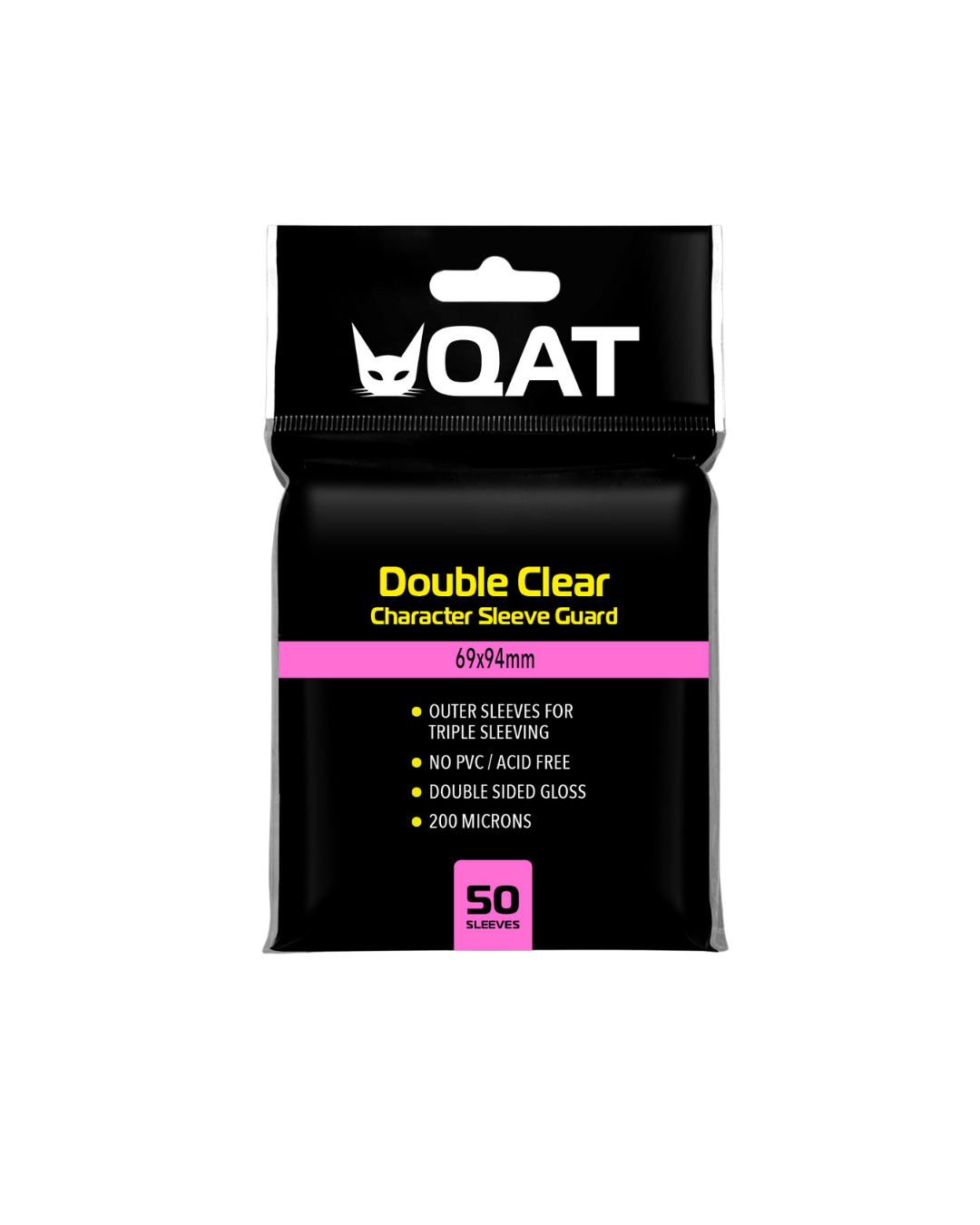 Double Clear Outer Sleeves for Standard Size Cards (69x94mm)