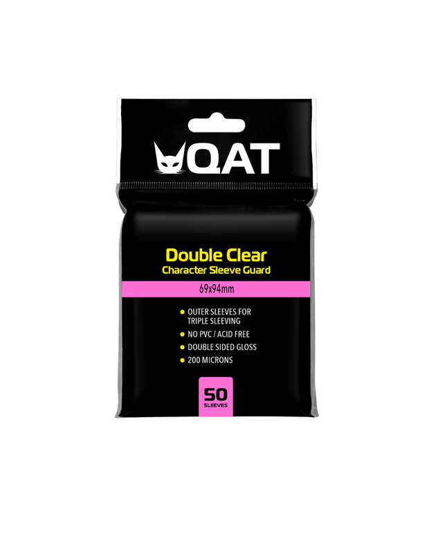 Double Clear Outer Sleeves for Standard Size Cards (69x94mm)