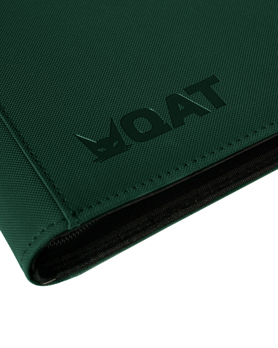 QAT Premium 12-Pocket Card Binder. Leather material with zipper closur QAT Card Sleeves & Accessories QAT Premium 12-Pocket Card Binder. Leather material with zipper closur QAT Card Sleeves & Accessories