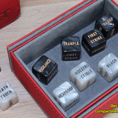 QAT 10PCS Keyword Dice 16mm for Magic: The Gathering (Ability Dice)