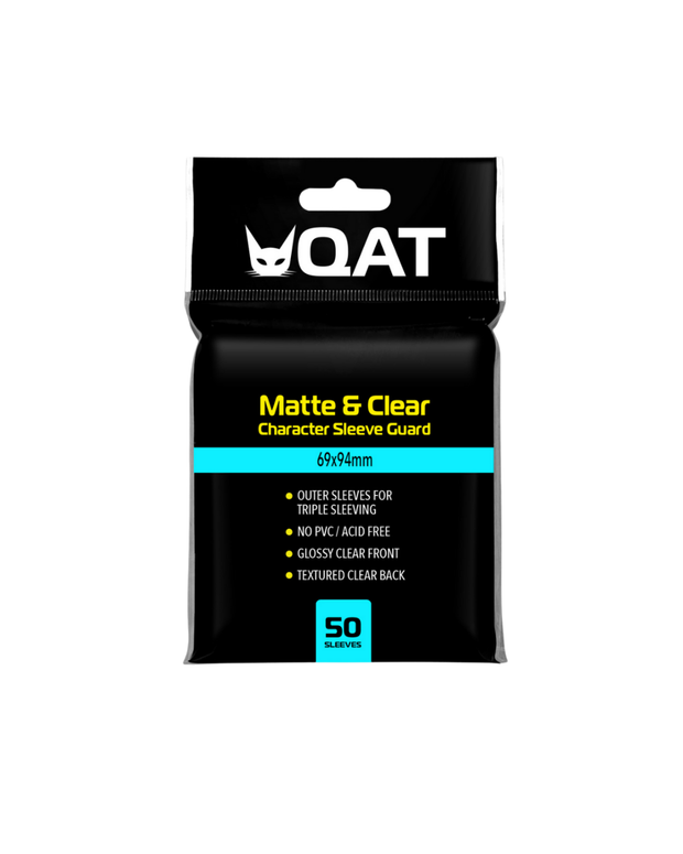 Matte & Clear Outer Sleeves for Standard Size Cards (69x94mm)