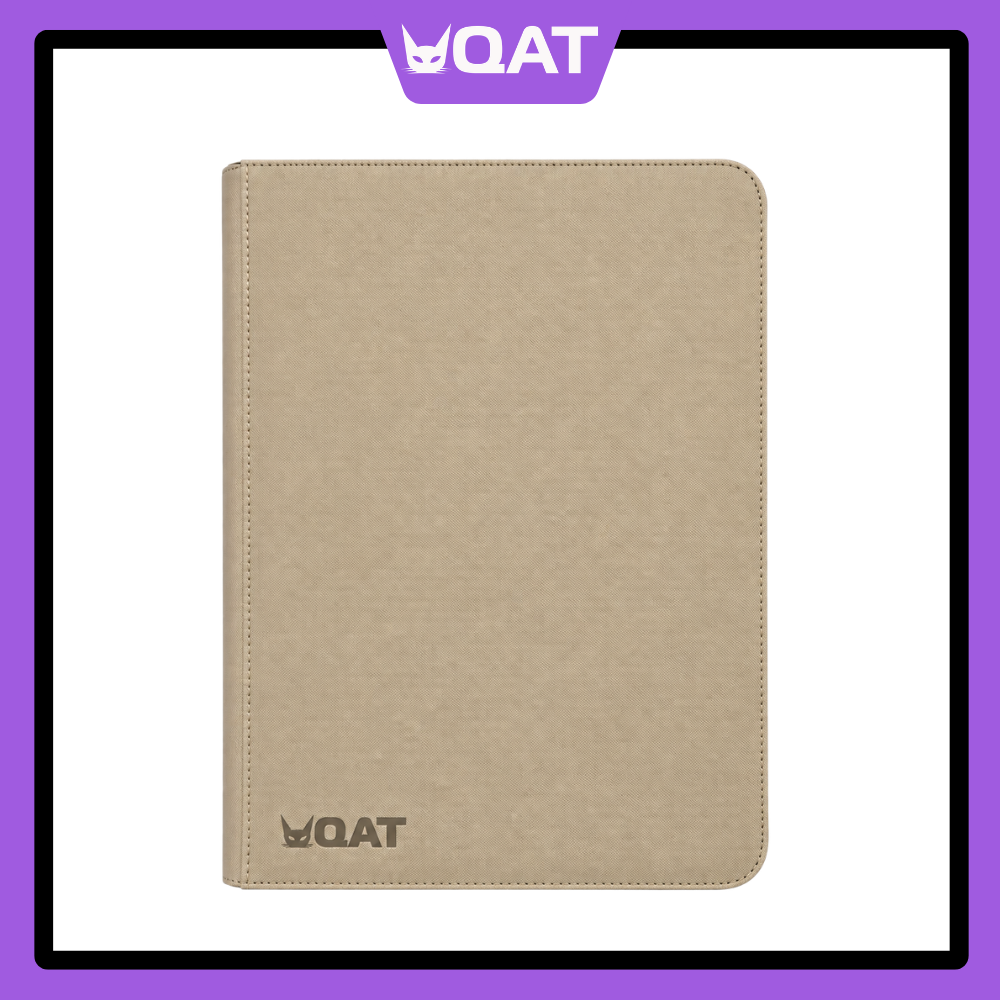 QAT Premium Leather 9-Pocket Binder (Pokémon, MTG, One Piece, Lorcana – 360 Cards)
