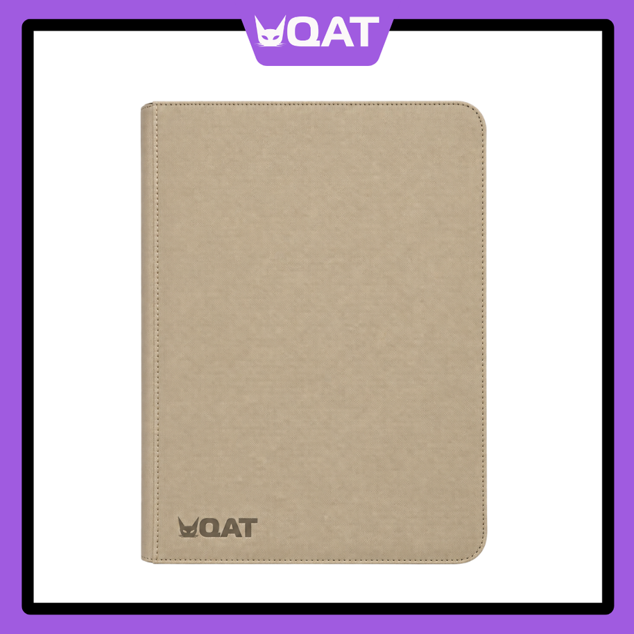 QAT Premium Leather 9-Pocket Binder (Pokémon, MTG, One Piece, Lorcana – 360 Cards)
