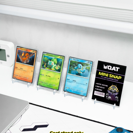 QAT Card Stand (1 Set) | TCG Display Holder for Pokémon, MTG, Toploaders & Magnetic Cases