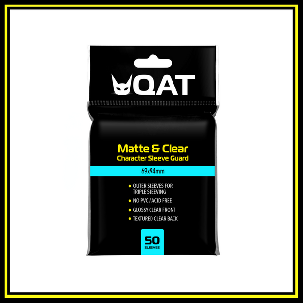 Matte & Clear Outer Sleeves for Standard Size Cards (69x94mm)