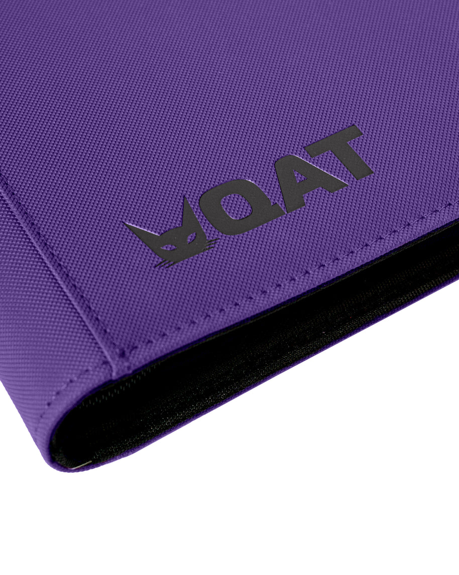QAT Premium 12-Pocket Card Binder. Leather material with zipper closur QAT Card Sleeves & Accessories QAT Premium 12-Pocket Card Binder. Leather material with zipper closur QAT Card Sleeves & Accessories