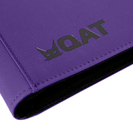 QAT Premium 12-Pocket Card Binder.  Leather material with zipper closure.  Side loading.