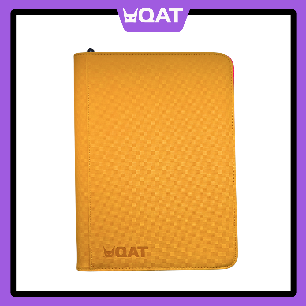 QAT Premium Leather 9-Pocket Binder (Pokémon, MTG, One Piece, Lorcana – 360 Cards)